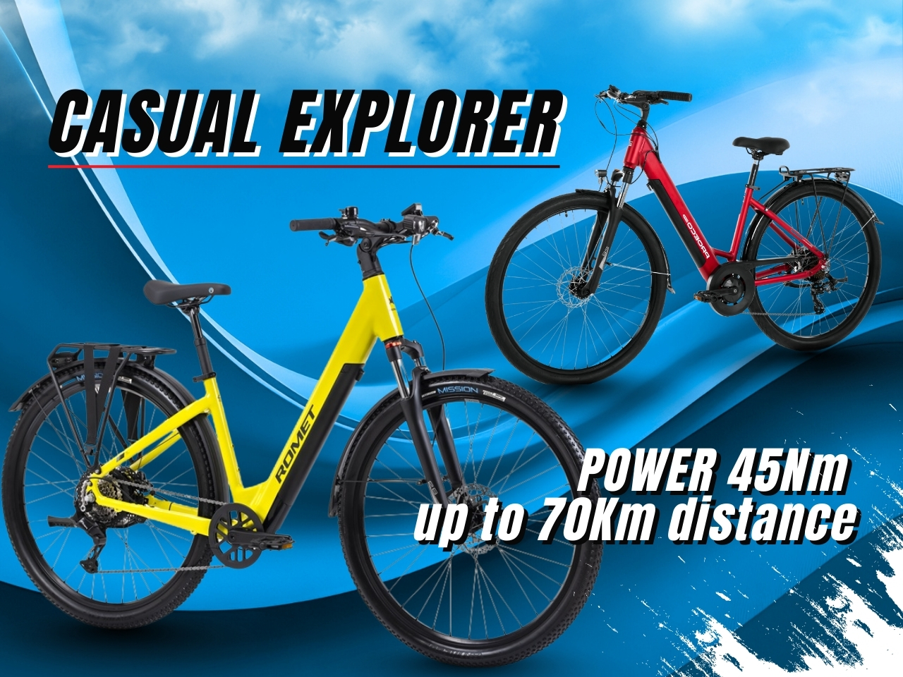Casual Explorer rear motor e-bike