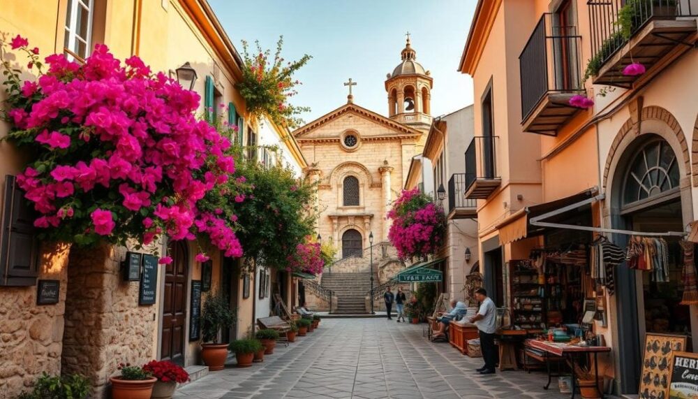 Enchanting view of Paphos Old Town from above